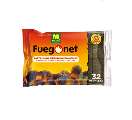 PASTILLA ENCIENDE FUEGO FUEGONET ECOLOGICA  32 UND.